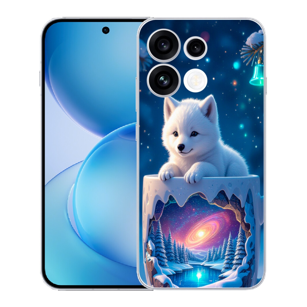 mmCase gél tok az Oppo Reno 16 FS 5G-hez – karácsonyi kiskutya