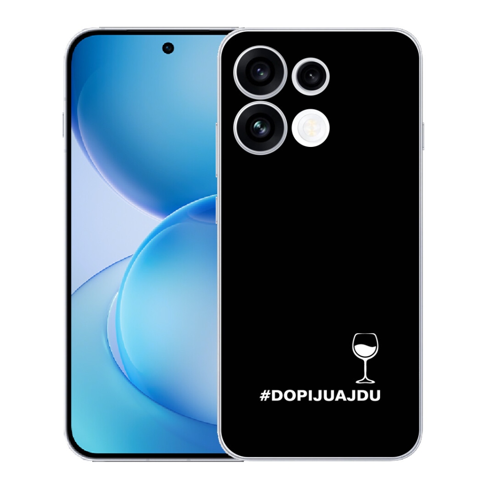 mmCase géltok az Oppo Reno 16 FS 5G-hez – szőlőmotívum fekete háttérrel