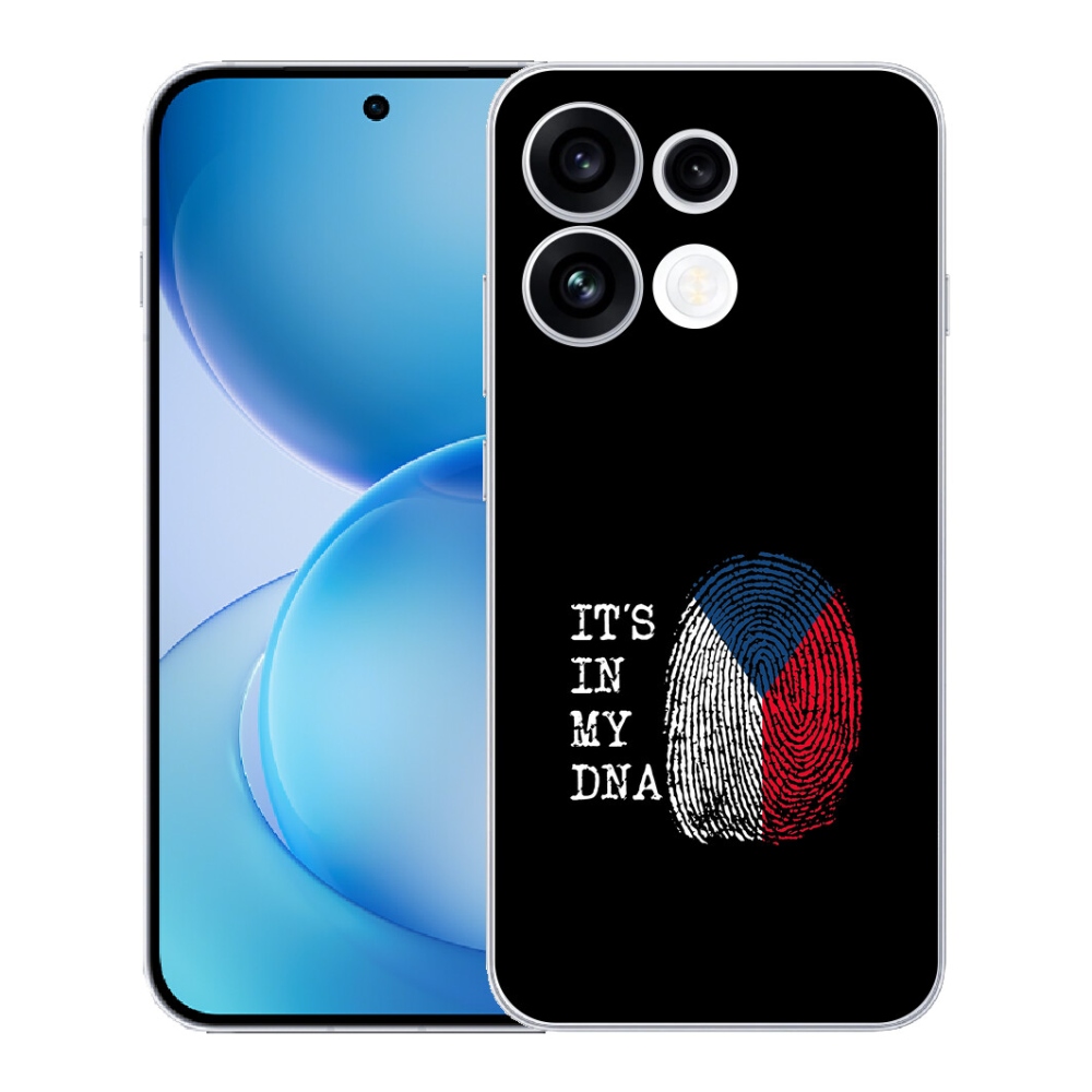mmCase géltok az Oppo Reno 16 FS 5G-hez – zászló, ujjlenyomat, fekete háttér