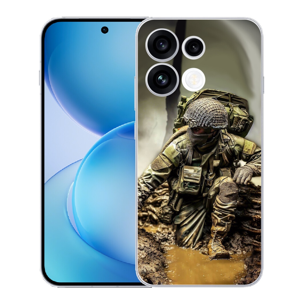 mmCase gélhuzat az Oppo Reno 16 FS 5G-hez – katona