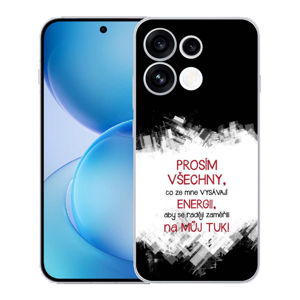 mmCase géltok az Oppo Reno 16 FS 5G-hez – vicces felirat, 1 db, piros