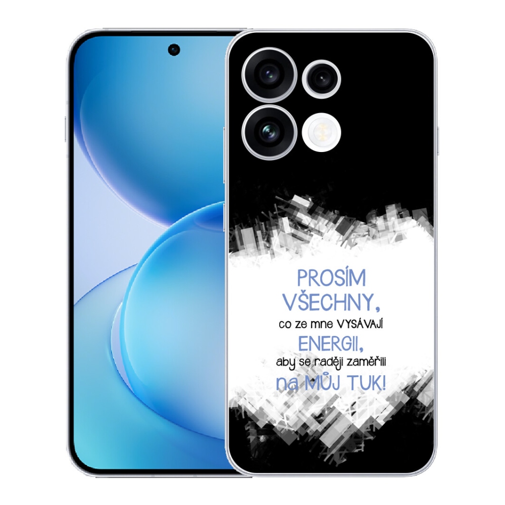 mmCase géltok az Oppo Reno 16 FS 5G-hez – vicces felirat, 1 db, kék