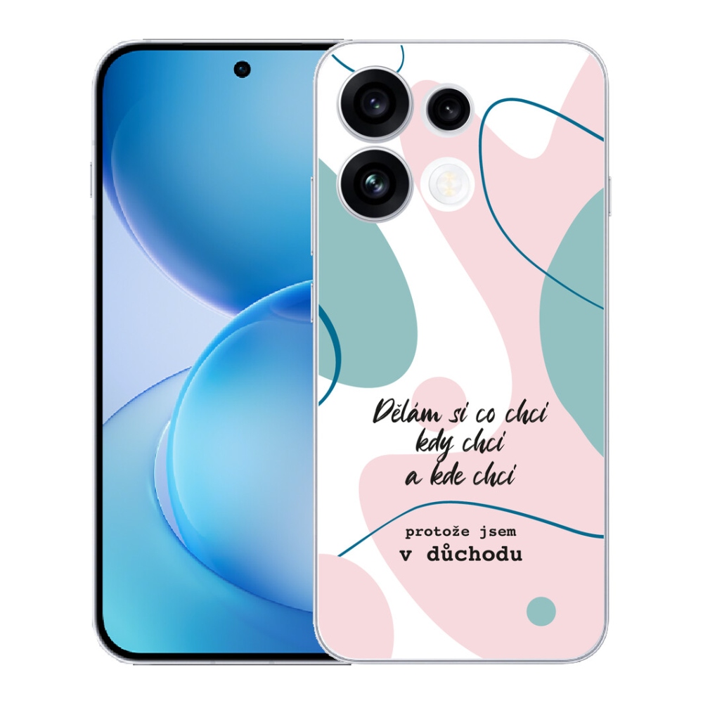 mmCase géltok az Oppo Reno 16 FS 5G-hez – vicces felirat, 10 fehér háttér