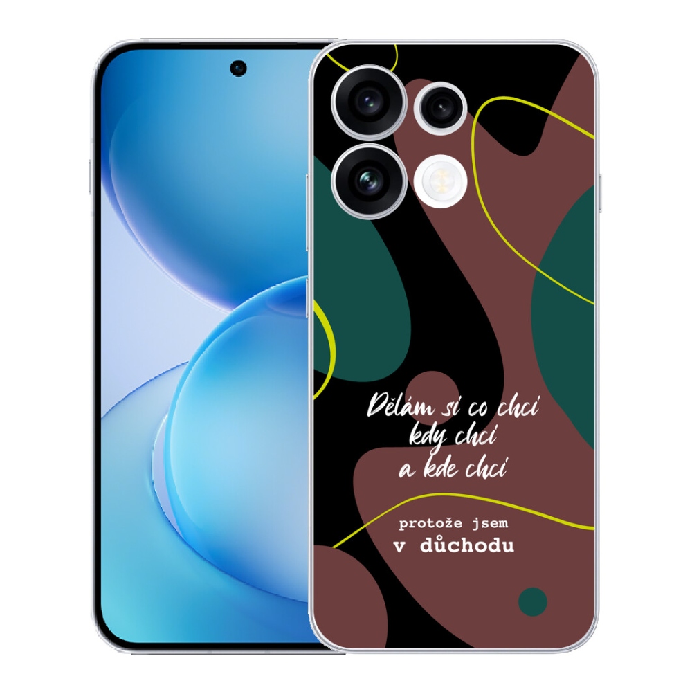 mmCase géltok az Oppo Reno 16 FS 5G-hez – vicces felirat, 10 fekete háttér