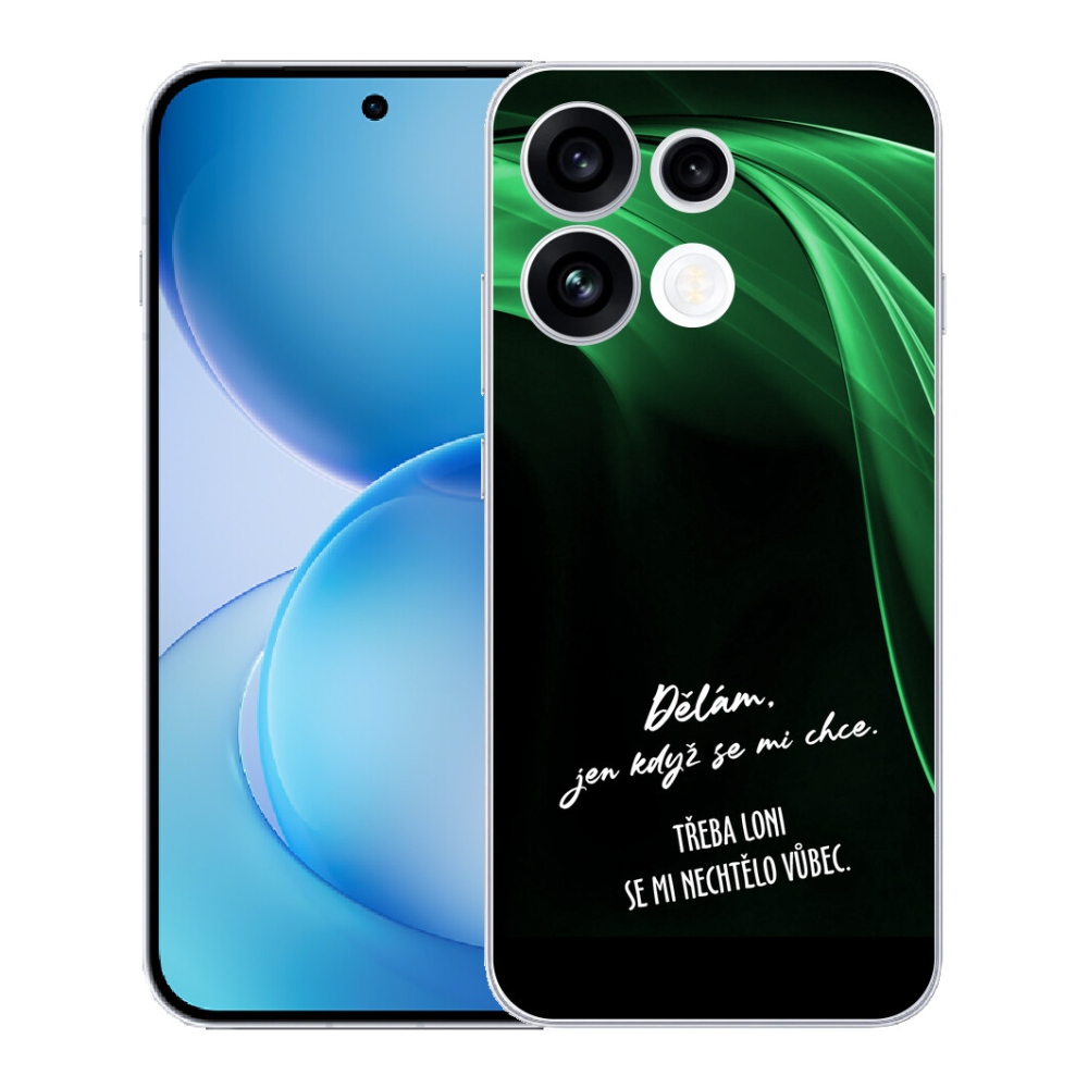 mmCase géltok az Oppo Reno 16 FS 5G-hez – vicces felirat, 12, fekete háttér