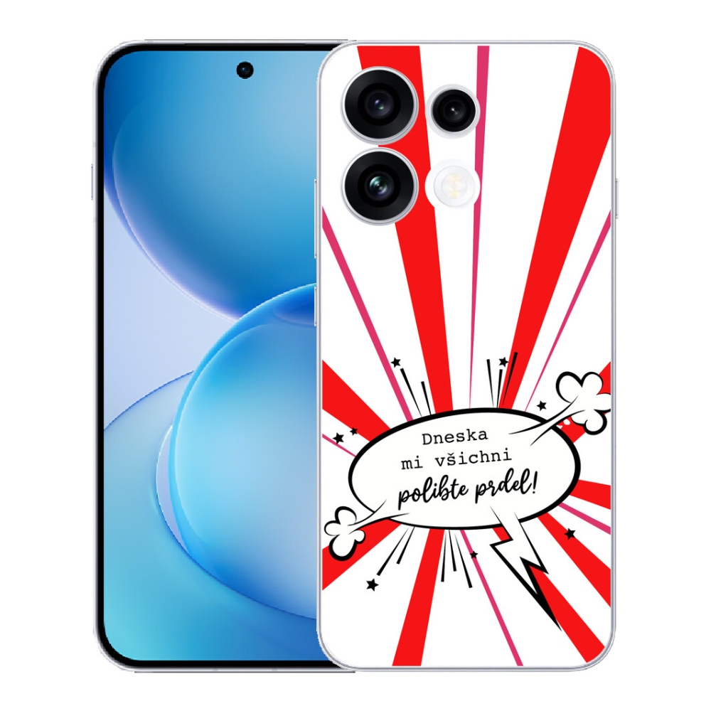 mmCase géltok az Oppo Reno 16 FS 5G-hez – vicces felirat, 15, fehér háttér
