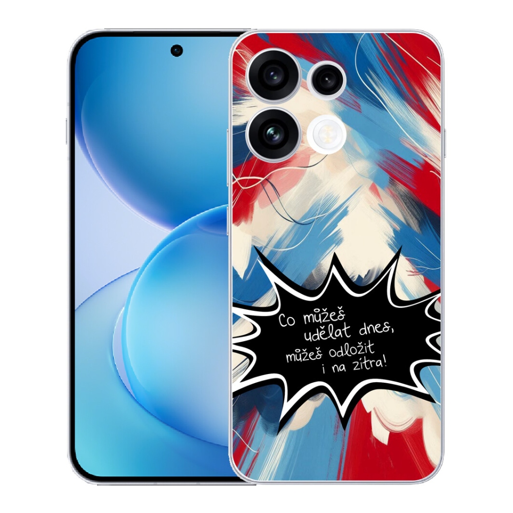 mmCase géltok az Oppo Reno 16 FS 5G-hez – vicces felirat, 9-es fekete háttér