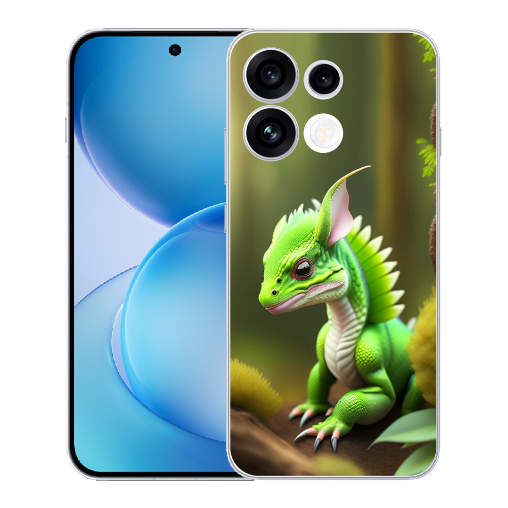 mmCase géltok az Oppo Reno 16 FS 5G-hez – zöld sárkány