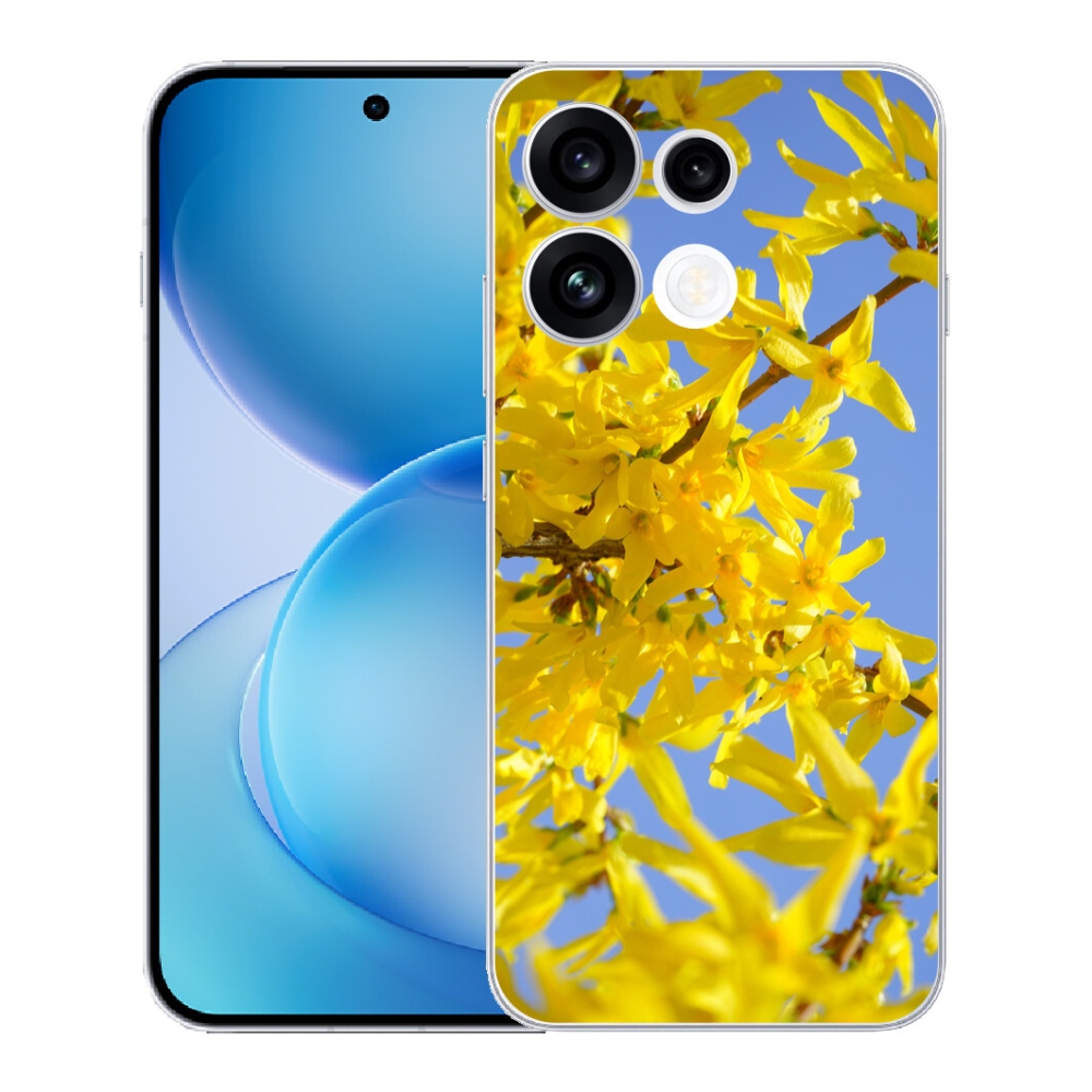 mmCase gél tok az Oppo Reno 16 FS 5G-hez – sárga virágok
