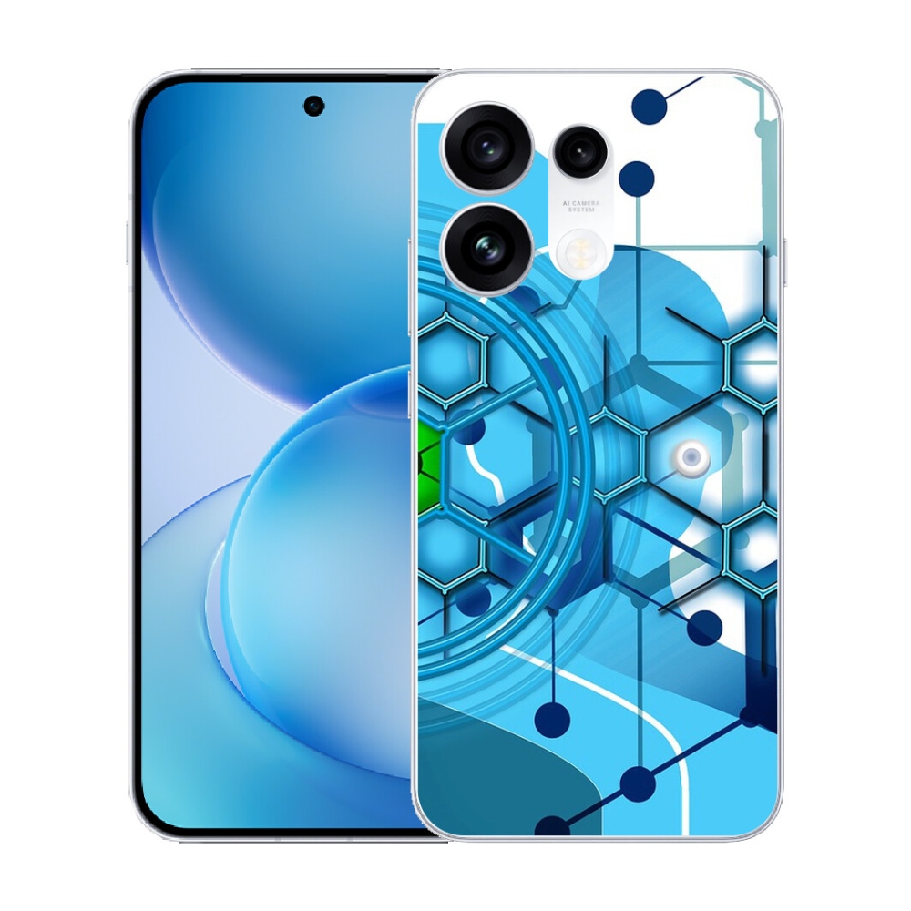 mmCase gél tok az Oppo Reno 16 Pro 5G-hez – absztrakt minta 2