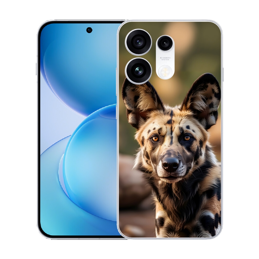 mmCase gél tok az Oppo Reno 16 Pro 5G-hez – afrikai vadkutya