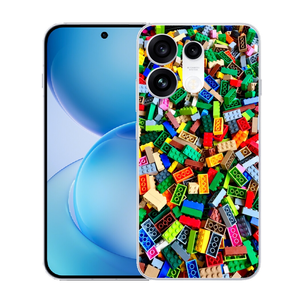 mmCase gél tok az Oppo Reno 16 Pro 5G-hez – színes építőelemek