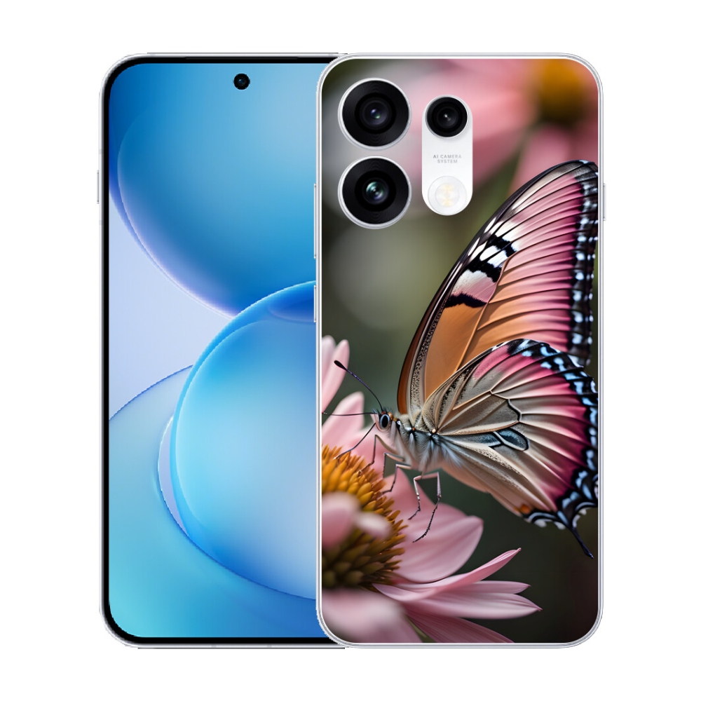 mmCase gél tok az Oppo Reno 16 Pro 5G-hez – színes pillangó
