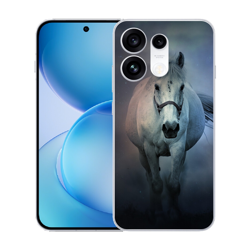 mmCase gél tok az Oppo Reno 16 Pro 5G-hez – futó fehér ló