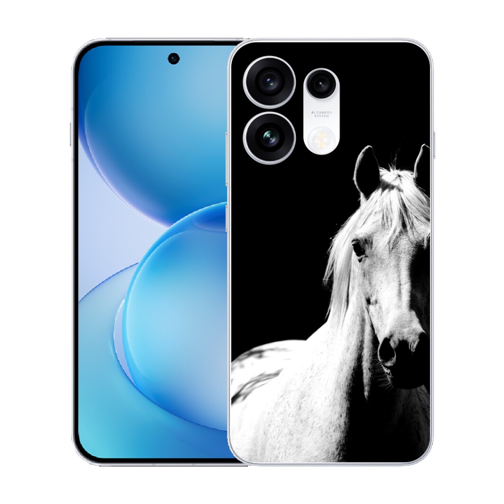 mmCase gél tok az Oppo Reno 16 Pro 5G-hez – fehér ló 5