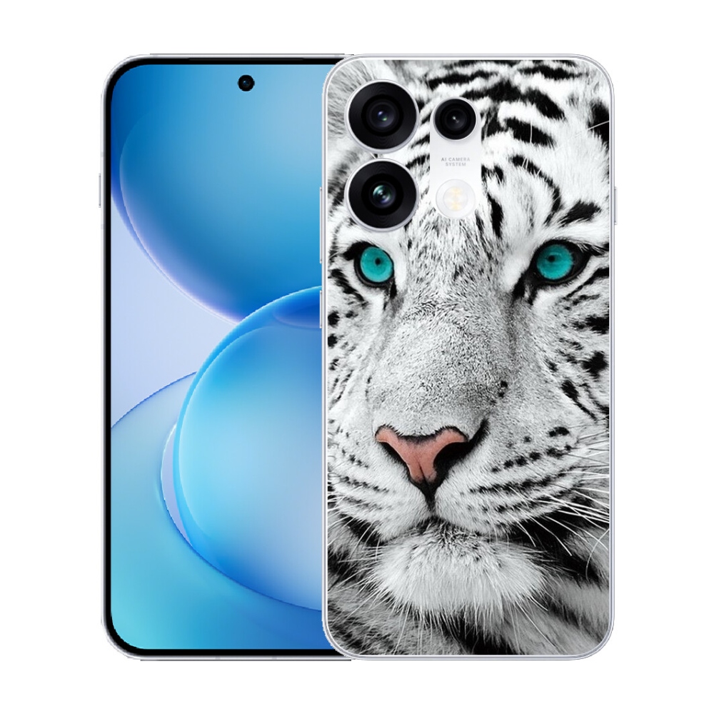 mmCase gél tok az Oppo Reno 16 Pro 5G-hez – fehér tigris