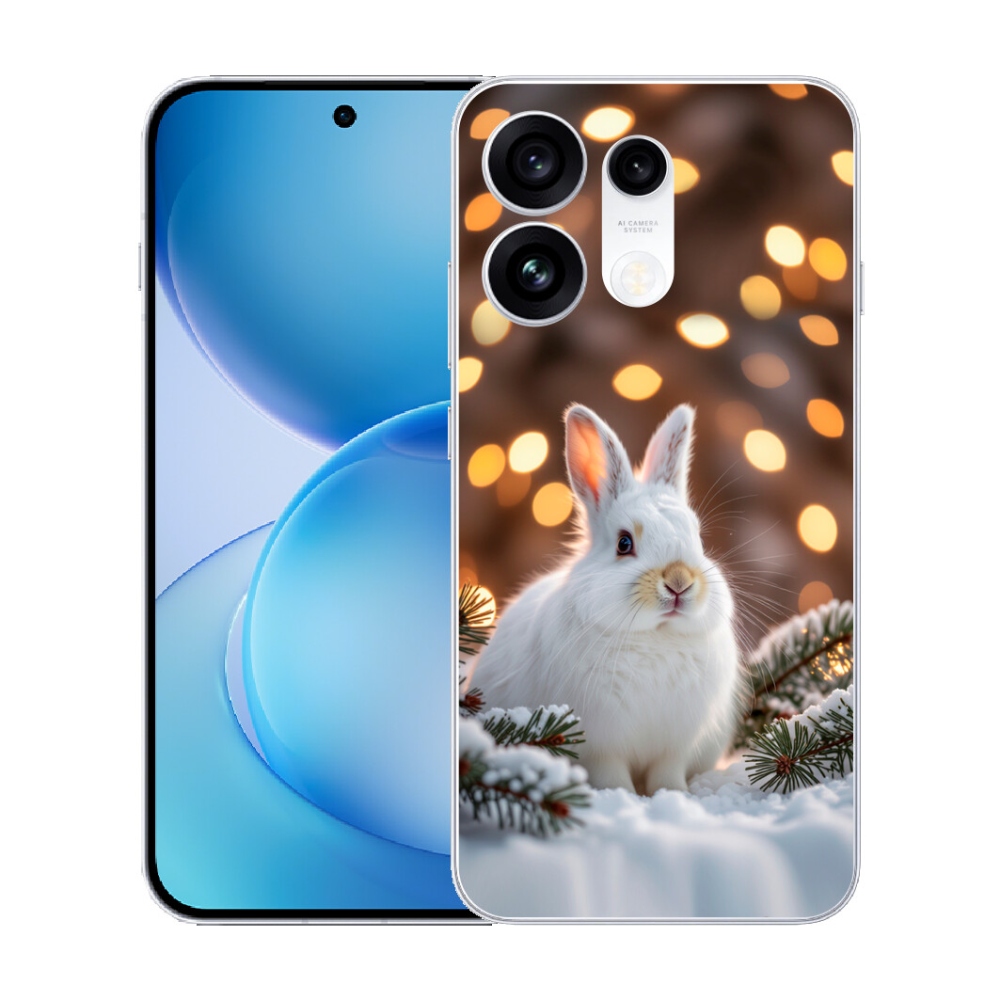 mmCase gél tok az Oppo Reno 16 Pro 5G-hez – fehér nyúl