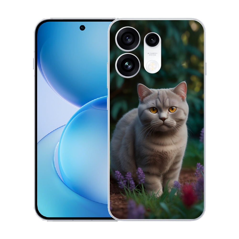 mmCase gél tok az Oppo Reno 16 Pro 5G-hez – brit macska