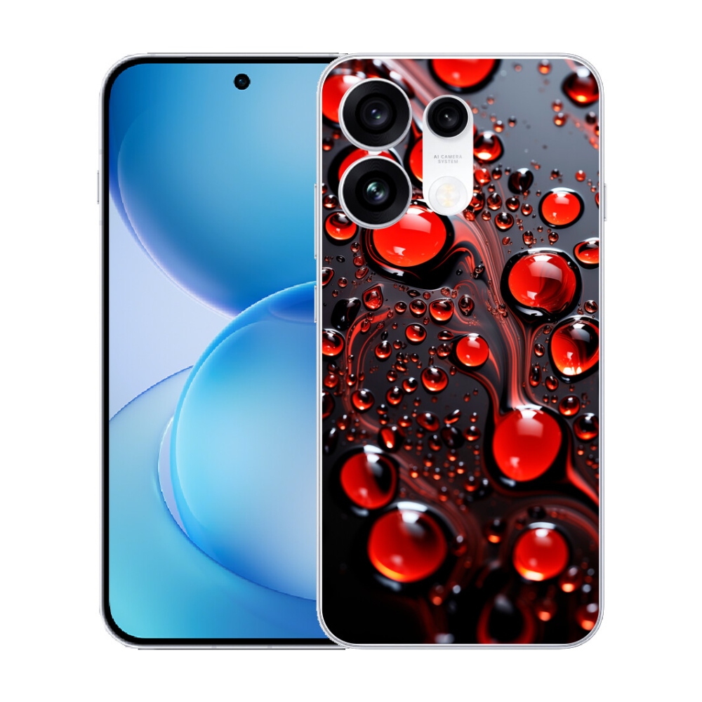 mmCase gél tok az Oppo Reno 16 Pro 5G-hez – piros cseppek 2