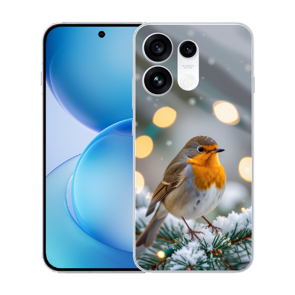 mmCase gél tok az Oppo Reno 16 Pro 5G-hez – téli piros