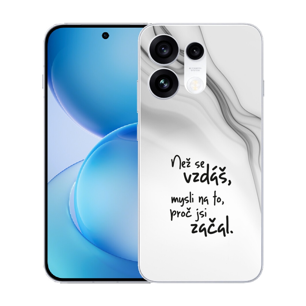 mmCase gél tok az Oppo Reno 16 Pro 5G-hez – idézet 2, fehér háttérrel