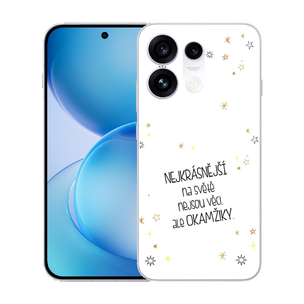 mmCase gél tok az Oppo Reno 16 Pro 5G-hez – idézet 4, fehér háttérrel