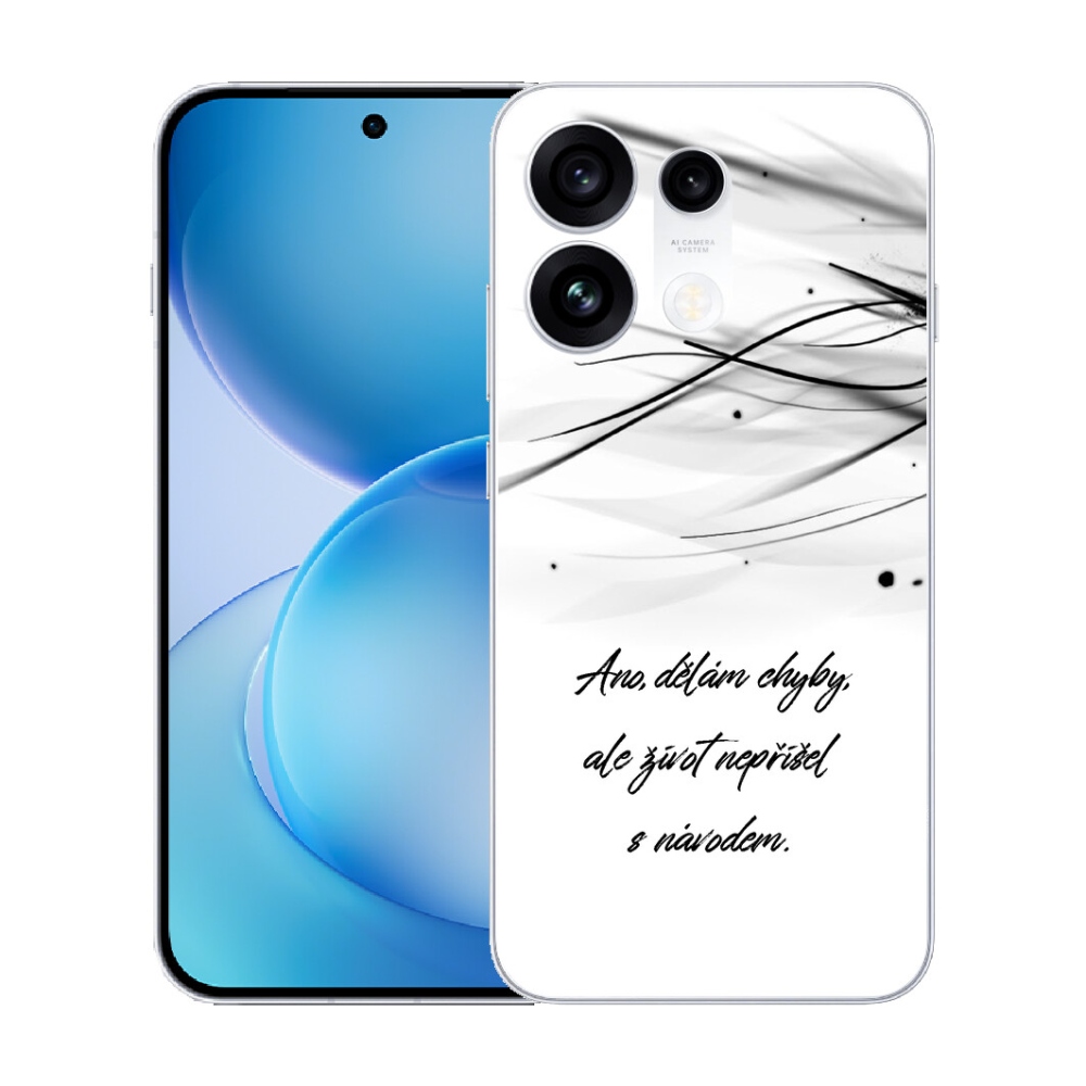 mmCase gél tok az Oppo Reno 16 Pro 5G-hez – idézet fehér háttérrel