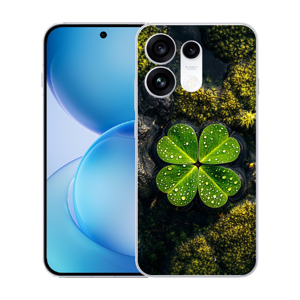 mmCase gél tok az Oppo Reno 16 Pro 5G-hez – négylevelű lóhere