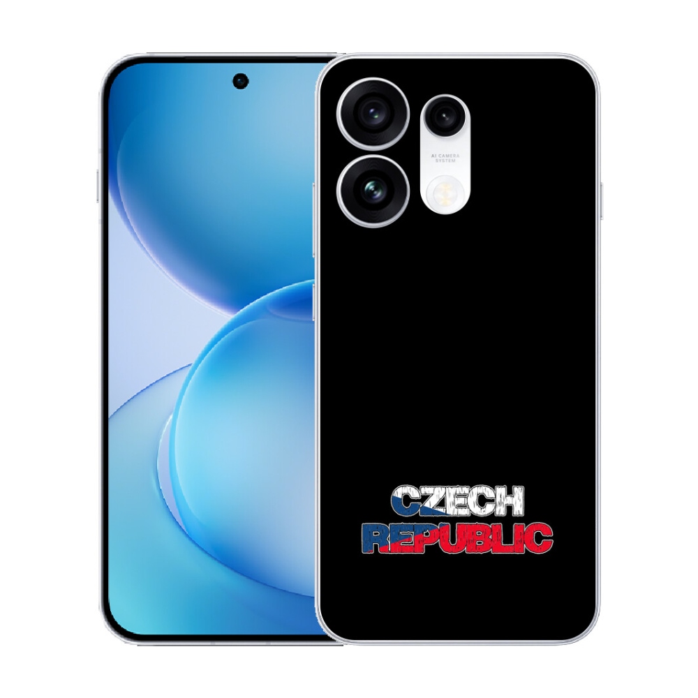 mmCase gél tok az Oppo Reno 16 Pro 5G-hez – Cseh Köztársaság, fekete háttér