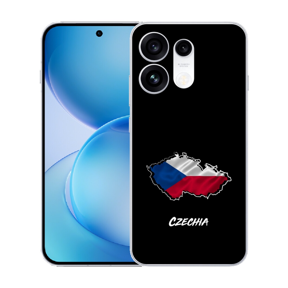 mmCase gél tok az Oppo Reno 16 Pro 5G-hez – Csehország, fekete háttér