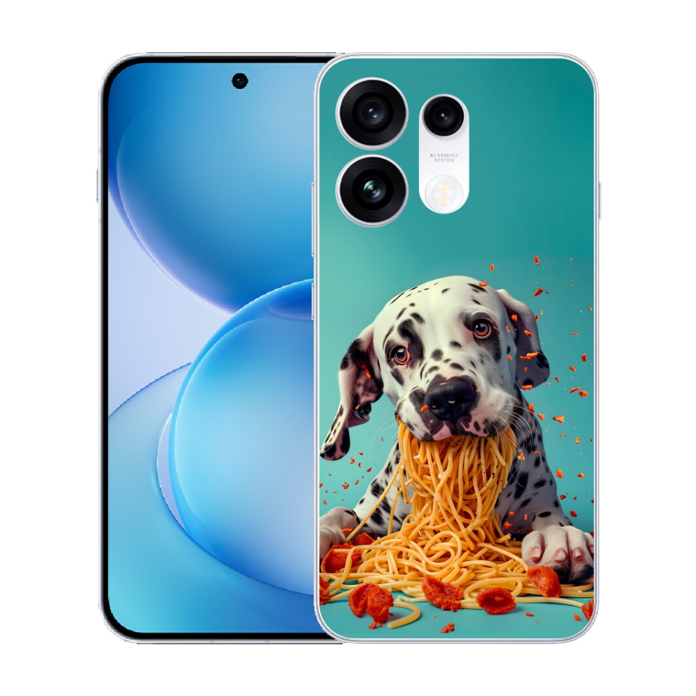 mmCase gél tok az Oppo Reno 16 Pro 5G-hez – dalmát és spagetti