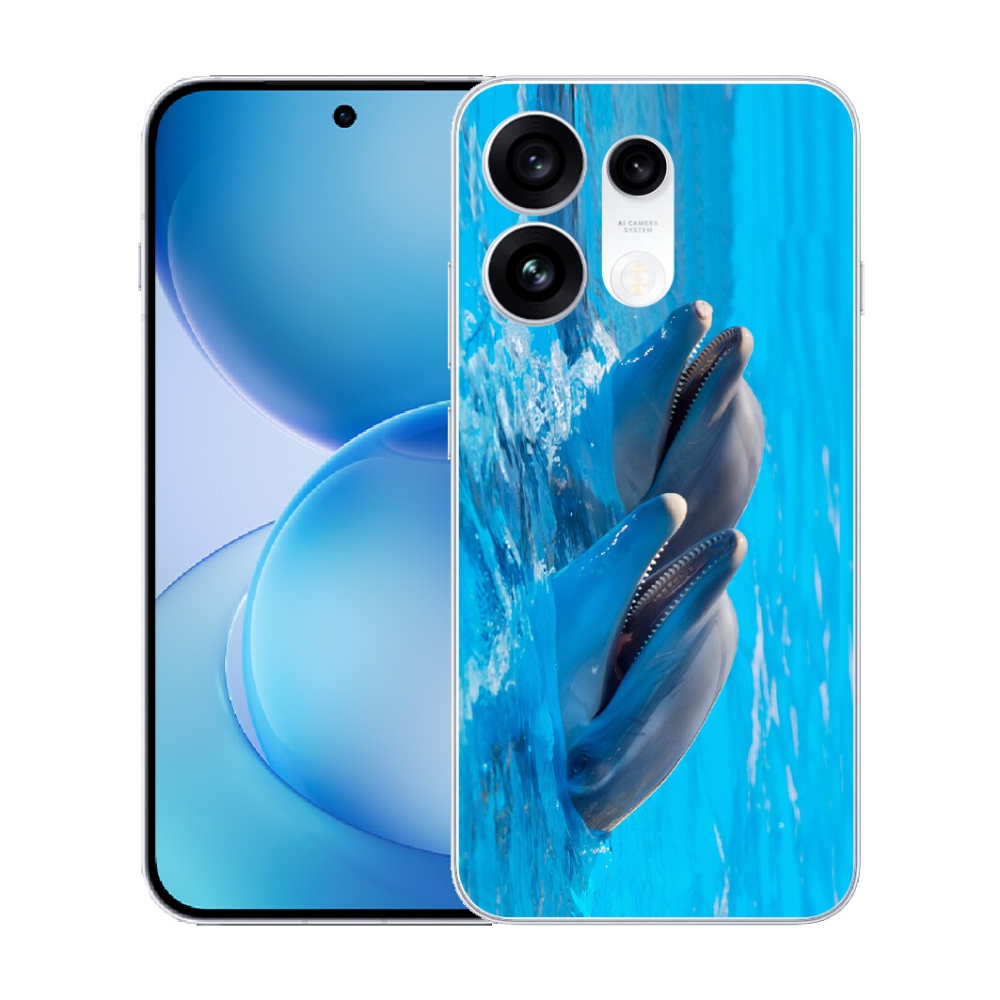 mmCase gél tok az Oppo Reno 16 Pro 5G-hez – delfinek