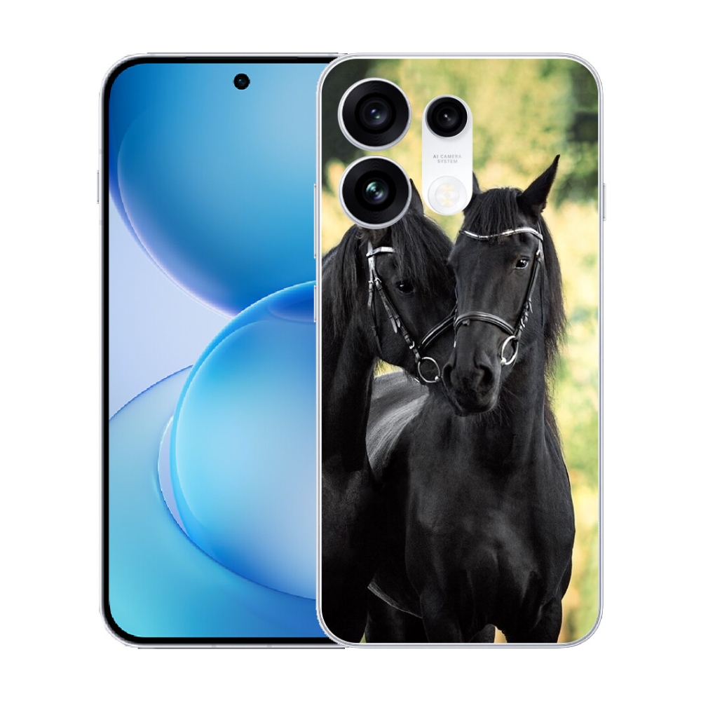 mmCase gél tok az Oppo Reno 16 Pro 5G-hez – két fekete ló