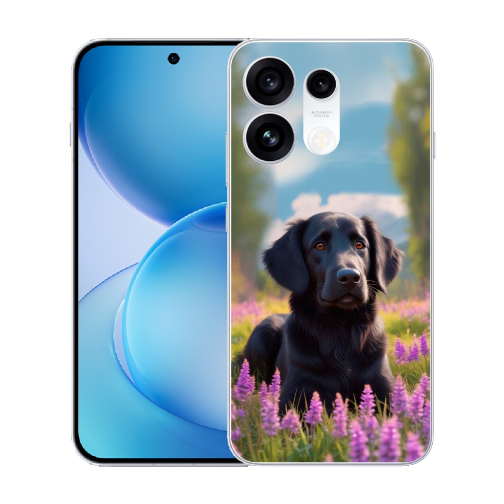 mmCase gél tok az Oppo Reno 16 Pro 5G-hez – elegáns fekete retriever
