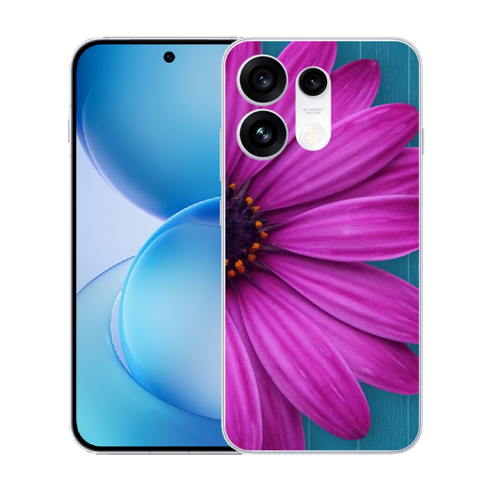 mmCase gél tok az Oppo Reno 16 Pro 5G-hez – lila margaréta