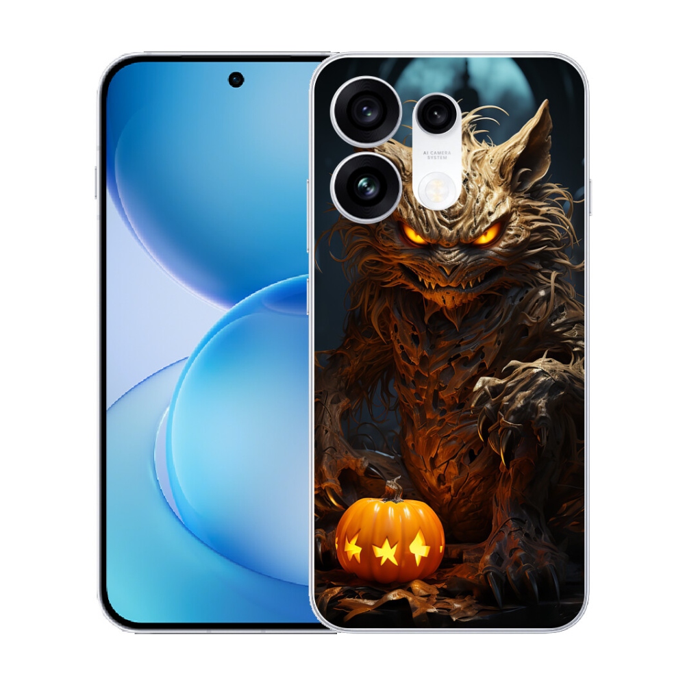 mmCase gél tok az Oppo Reno 16 Pro 5G-hez – halloweeni szörny