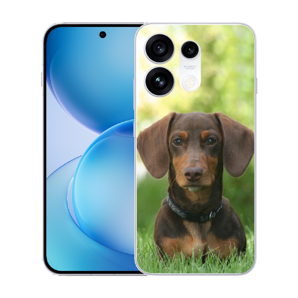 mmCase gél tok az Oppo Reno 16 Pro 5G-hez – barna tacskó