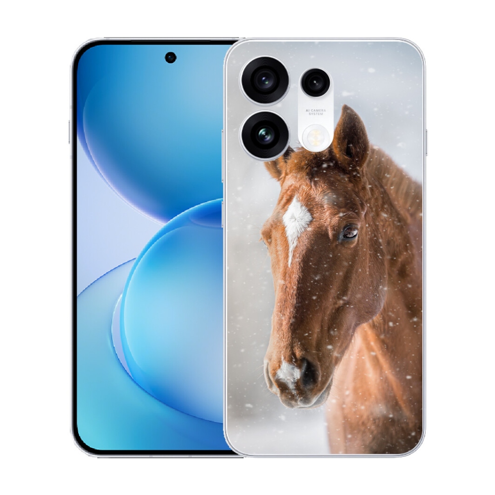 mmCase gél tok az Oppo Reno 16 Pro 5G-hez – barna ló 2