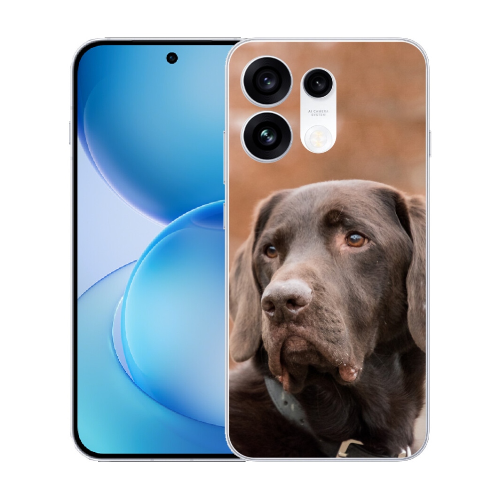 mmCase gél tok az Oppo Reno 16 Pro 5G-hez – barna labrador