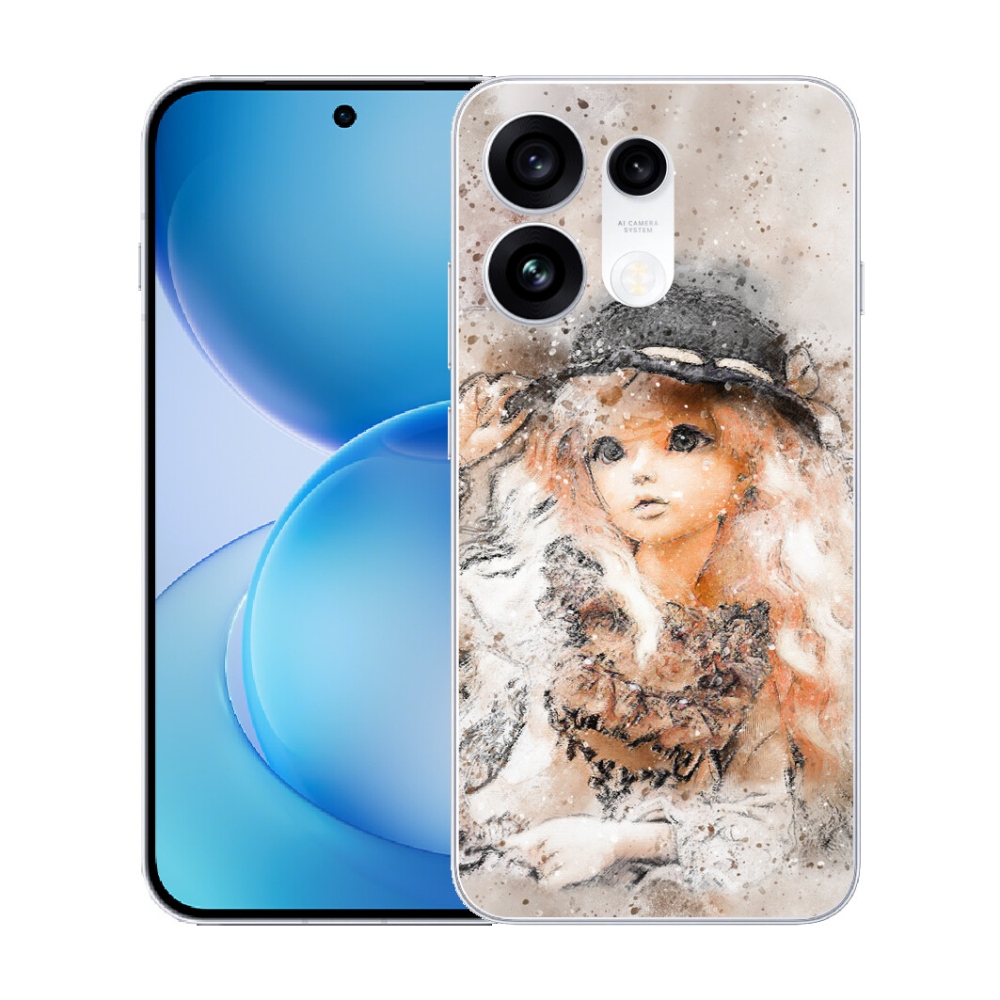 mmCase gél tok az Oppo Reno 16 Pro 5G-hez – kalapos kislány