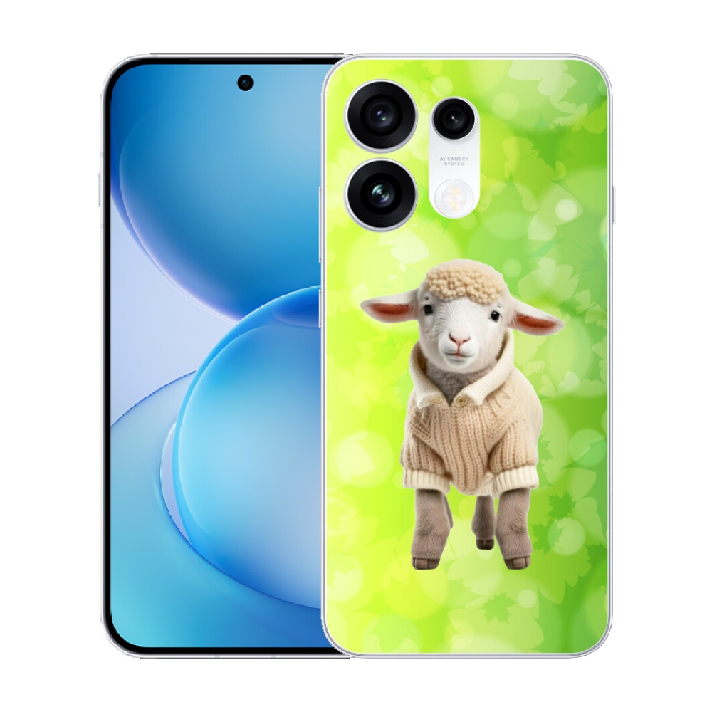 mmCase gél tok az Oppo Reno 16 Pro 5G-hez – pulóveres bárányka