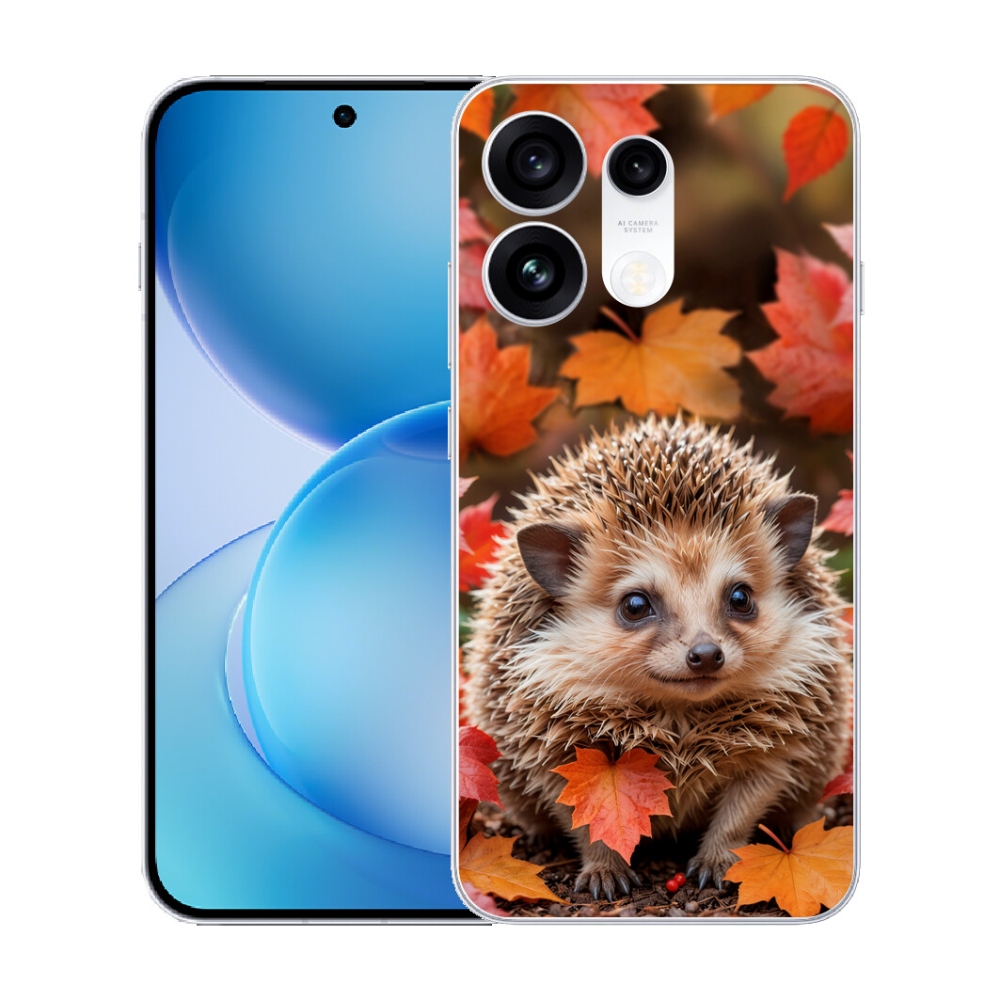 mmCase gél tok az Oppo Reno 16 Pro 5G-hez – sün a levelek között