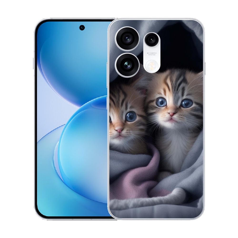 mmCase gél tok az Oppo Reno 16 Pro 5G-hez – macska-duó 2