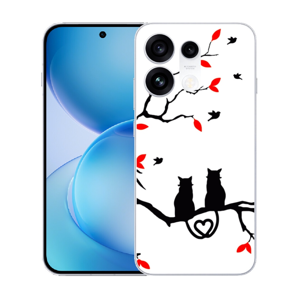 mmCase gél tok az Oppo Reno 16 Pro 5G-hez – macskás szerelem