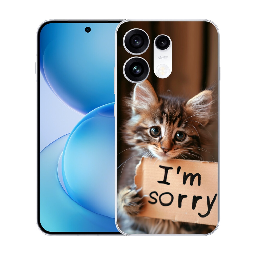 mmCase gél tok az Oppo Reno 16 Pro 5G-hez – macskás mintás