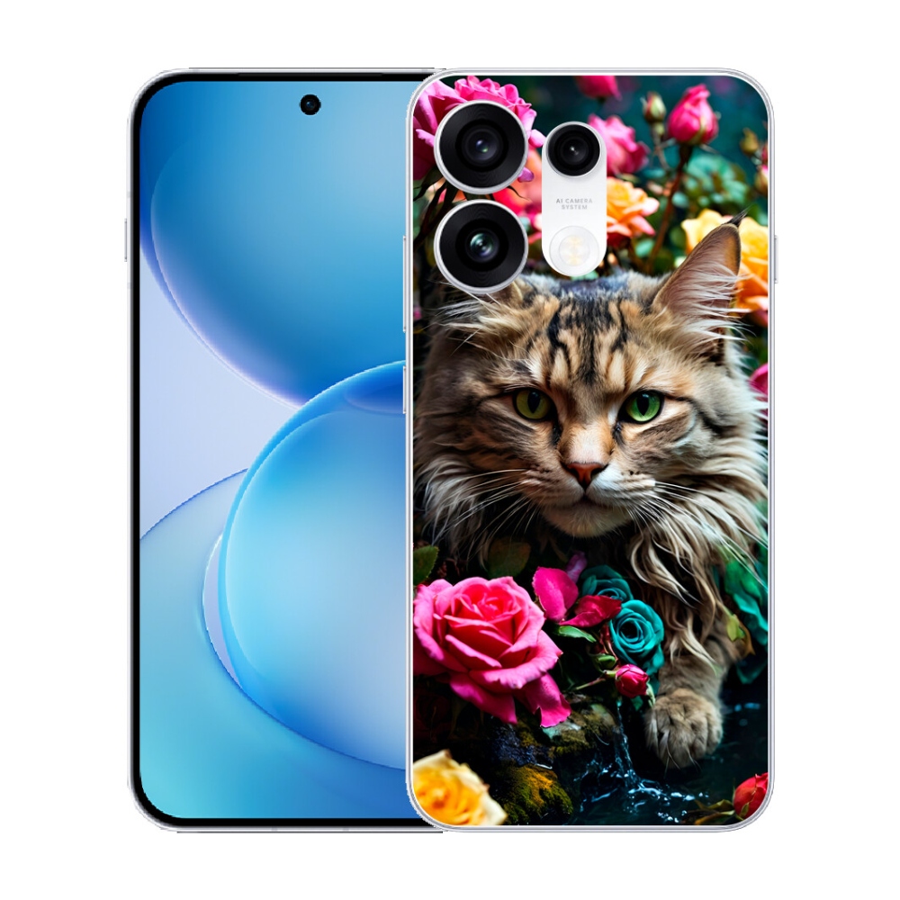 mmCase gél tok az Oppo Reno 16 Pro 5G-hez – macskás motívum 2