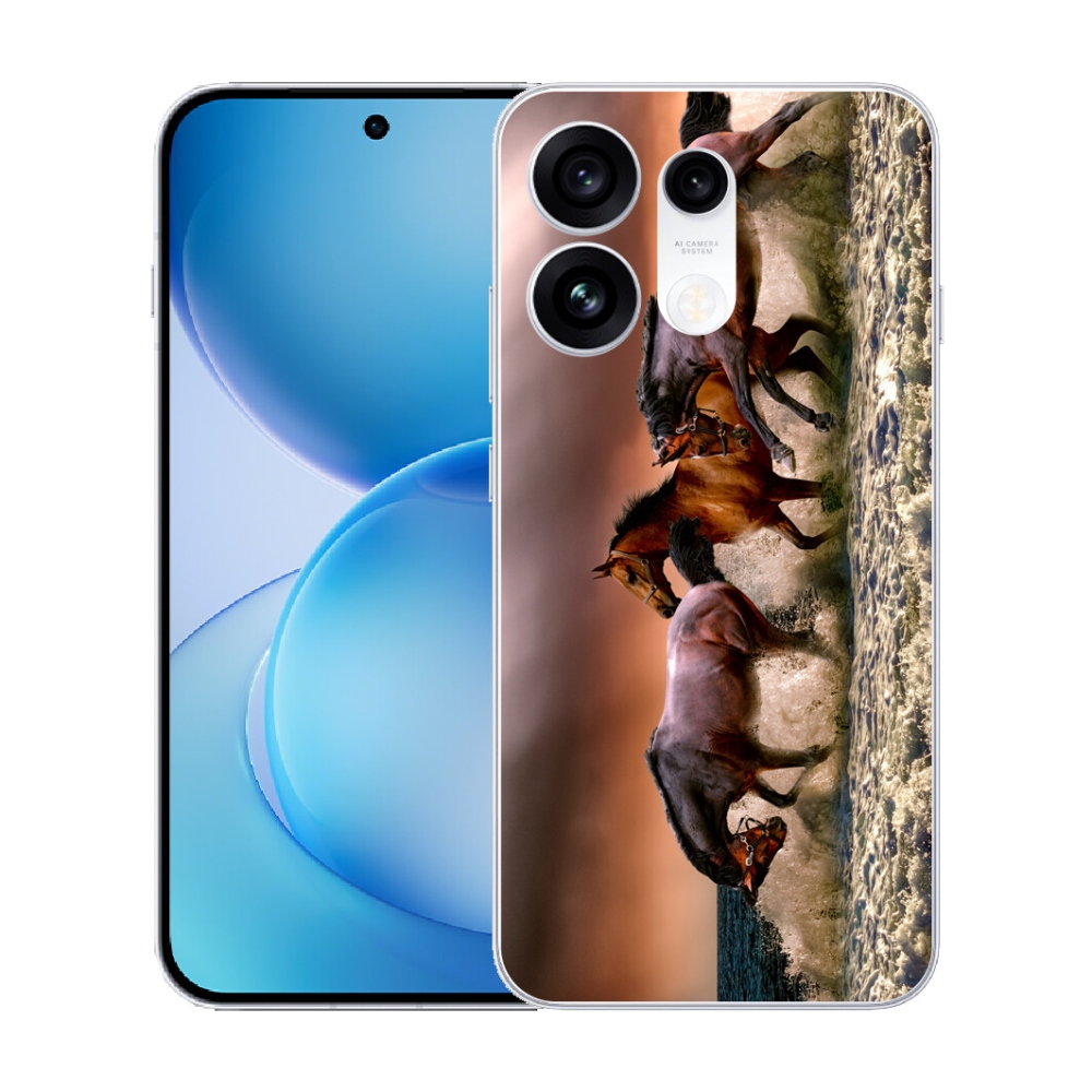 mmCase gél tok az Oppo Reno 16 Pro 5G-hez – lovak 1