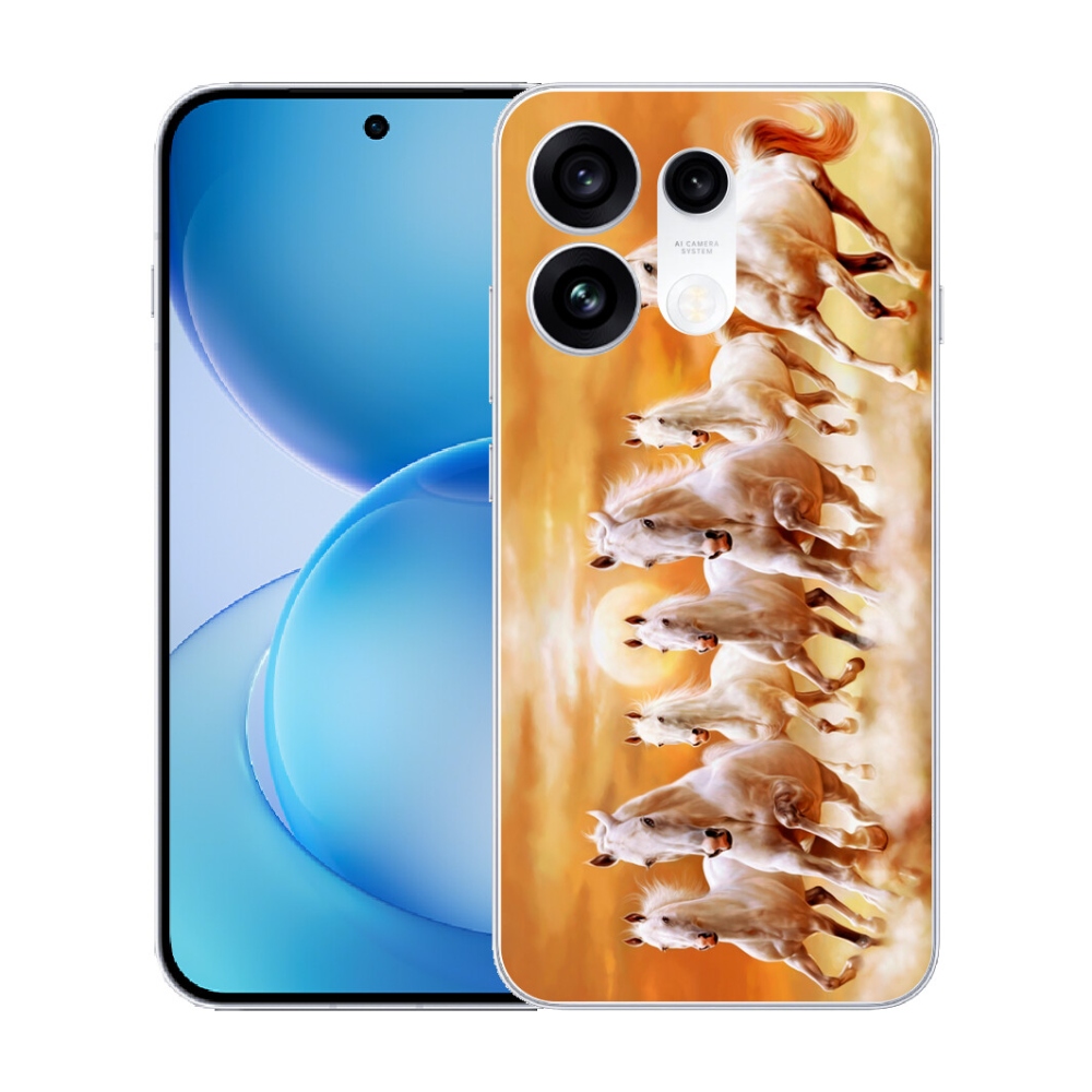 mmCase gél tok az Oppo Reno 16 Pro 5G-hez – lovak 2