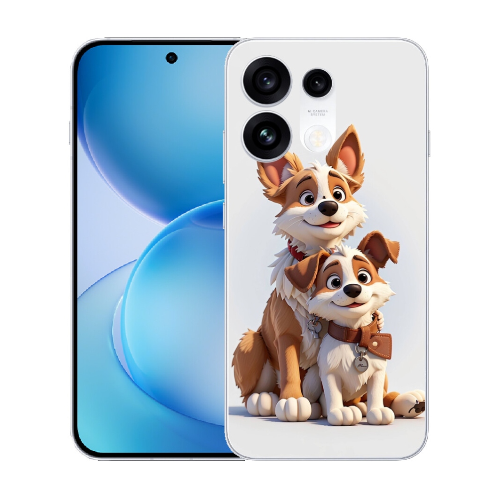 mmCase gél tok az Oppo Reno 16 Pro 5G-hez – kutyás mintával