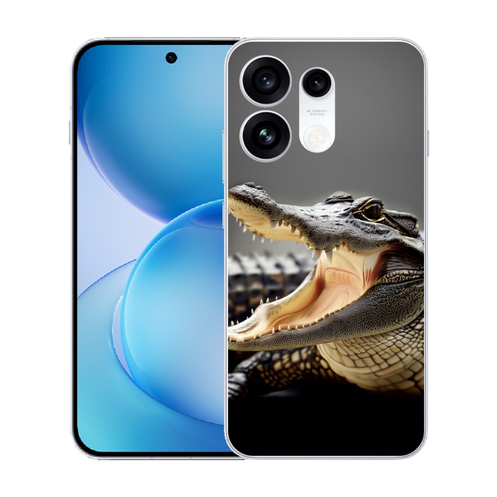 mmCase gél tok az Oppo Reno 16 Pro 5G-hez – krokodilminta